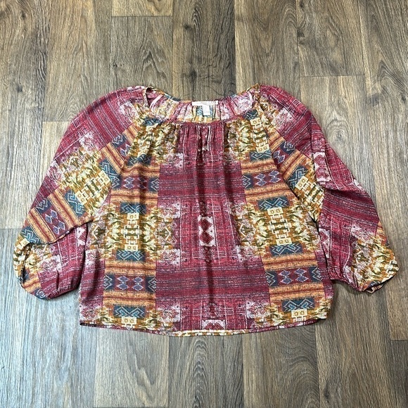 Graphic Forever 21 Blouse - Picture 1 of 5